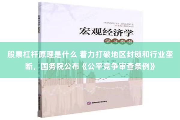   股票杠杆原理是什么 着力打破地区封锁和行业垄断，国务院公布《公平竞争审查条例》