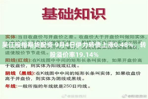 吴江股指期货配资 9月4日伊力转债上涨0.48%，转股溢价率